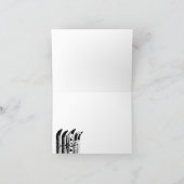 メリークリスマスカードスキー雪のブレードウィンタースポーツ シーズンカード (内部)