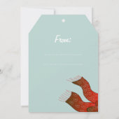 メリークリスマスカードトナカイ カード (裏面)