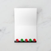 メリークリスマスカードフットボールヘルメット シーズンカード (内部)