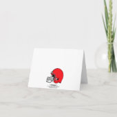 メリークリスマスカードフットボールヘルメット シーズンカード (裏面)