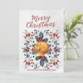 メリークリスマスカード冬のホリーベックス シーズンカード (スタンド正面)