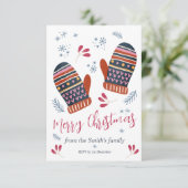 メリークリスマスカード可愛くて居心地の良パーソナライズされたい (スタンド正面)