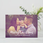 メリークリスマスカード家族の写真 シーズンカード (スタンド正面)