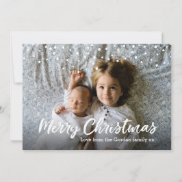 メリークリスマスカード家族の写真 シーズンカード