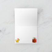 メリークリスマスカード猫のギフト用の箱 シーズンカード (内部)