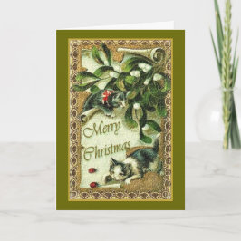 メリークリスマスカード猫 シーズンカード