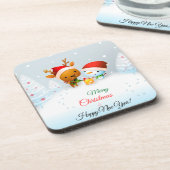 メリークリスマスカード装飾用クッション コースター (左側)