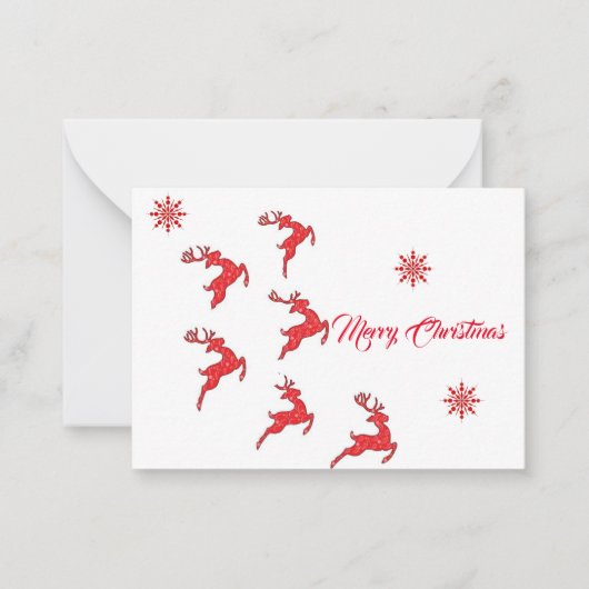 メリークリスマスカード2023 ノートカード (正面)