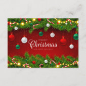 メリークリスマスカード エンクロージャーカード (正面)