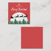 メリークリスマスカード エンクロージャーカード (正面/裏面)