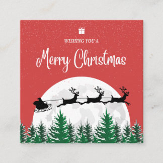 メリークリスマスカード エンクロージャーカード