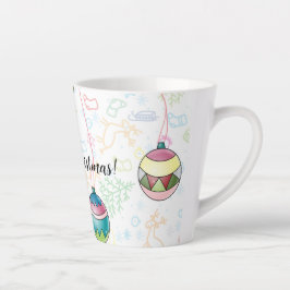 メリークリスマスカード カフェラテマグ