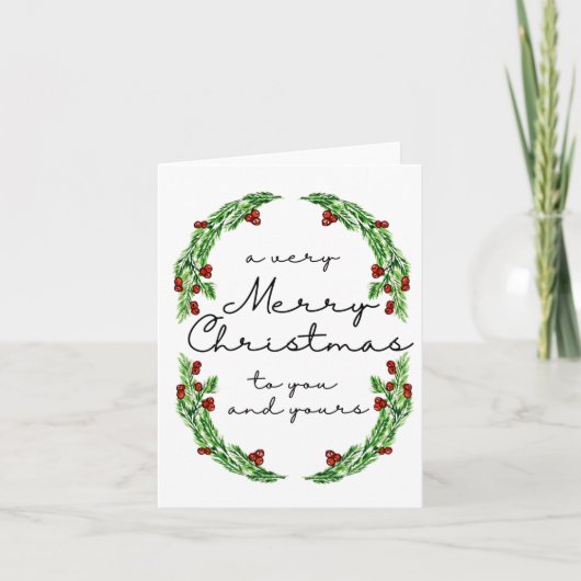 メリークリスマスカード カード (正面)