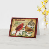 メリークリスマスカード カード (黄色い花)