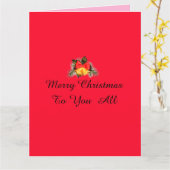 メリークリスマスカード カード (黄色い花)