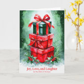 メリークリスマスカード カード (黄色い花)