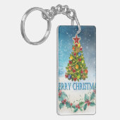 メリークリスマスカード キーホルダー (正面左)