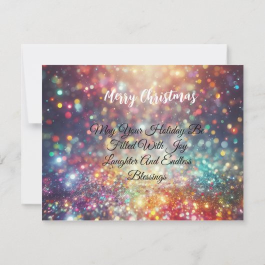 メリークリスマスカード/グリーティングカード ノートカード (裏面)