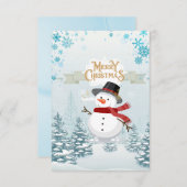 メリークリスマスカード サンキューカード (正面/裏面)