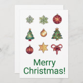 メリークリスマスカード シーズンカード (正面/裏面)