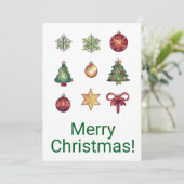 メリークリスマスカード シーズンカード (スタンド正面)