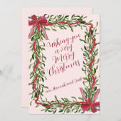 メリークリスマスカード シーズンカード (正面/裏面)