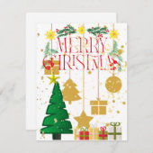 メリークリスマスカード シーズンカード (正面/裏面)