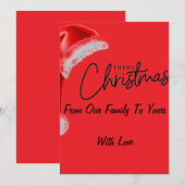 メリークリスマスカード シーズンカード (正面/裏面)