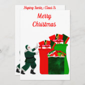 メリークリスマスカード シーズンカード (正面/裏面)