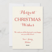 メリークリスマスカード シーズンカード (裏面)