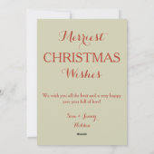 メリークリスマスカード シーズンカード (裏面)