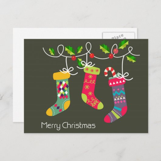 メリークリスマスカード シーズンポストカード (正面/裏面)