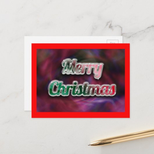 メリークリスマスカード シーズンポストカード (正面/裏面インサイチュ)