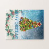 メリークリスマスカード ジグソーパズル (横)