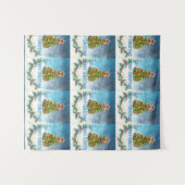 メリークリスマスカード タペストリー (正面(横))