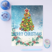 メリークリスマスカード チラシ (シングル)
