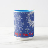 メリークリスマスカード ツートーンマグカップ (中央)