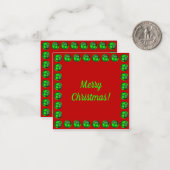 メリークリスマスカード ノートカード (正面/裏面インサイチュ)