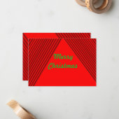 メリークリスマスカード ノートカード (正面/裏面インサイチュ)