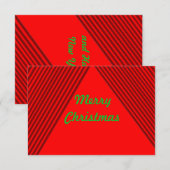 メリークリスマスカード ノートカード (正面/裏面)