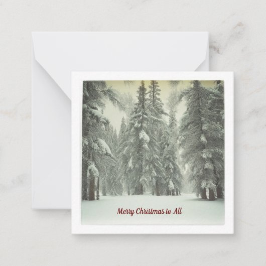 メリークリスマスカード ノートカード (正面)