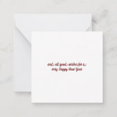 メリークリスマスカード ノートカード (裏面)