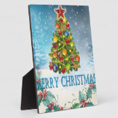 メリークリスマスカード フォトプラーク (側面)