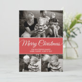 メリークリスマスカード |フラット |赤 シーズンカード (スタンド正面)