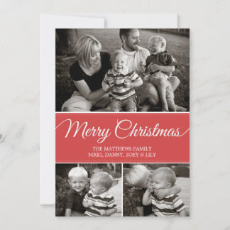 メリークリスマスカード |フラット |赤 シーズンカード