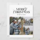 メリークリスマスカード |ホリモダンデーフォトカード シーズンカード (正面)