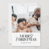 メリークリスマスカード |ホリモダンデーフォトカード シーズンカード (正面)