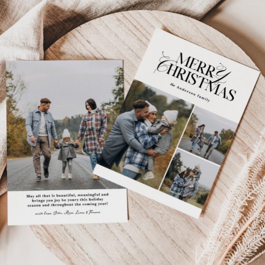 メリークリスマスカード |ホリモダンデーフォトカード シーズンカード