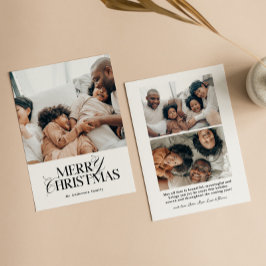メリークリスマスカード |ホリモダンデーフォトカード シーズンカード