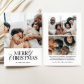 メリークリスマスカード |ホリモダンデーフォトカード シーズンカード